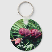 Baby Pine Cones Nature Personalisiert Schlüsselanhänger (Rückseite)