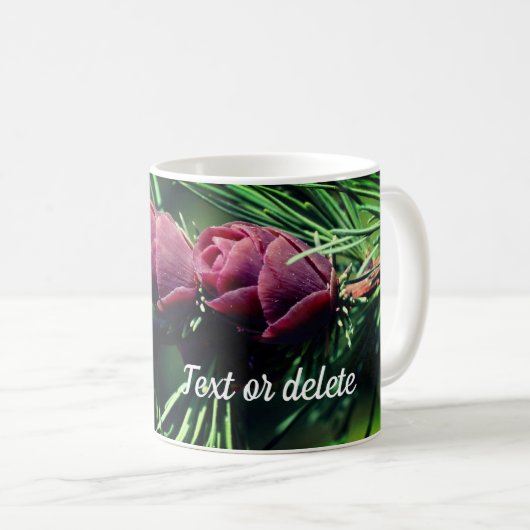 Baby Pine Cones Personalisiert Kaffeetasse (VorderseiteRechts)