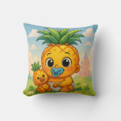Baby Pine O — The Cutest Pineapple in the Empire! Kissen (Vorderseite)