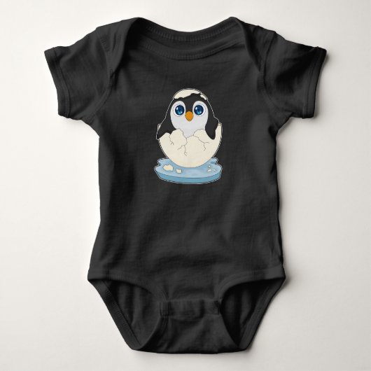 Baby Pinguin Ei Strampler (Vorderseite)