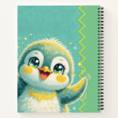 Baby Pinguin Jubel Notizblock (Rückseite)