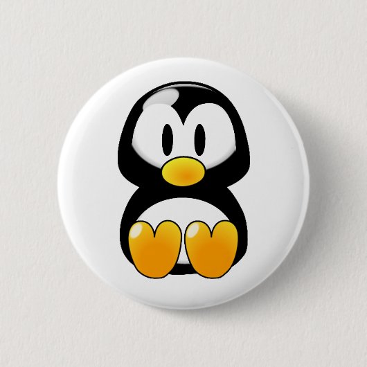 Baby-Pinguin-Knopf Button (Vorderseite)