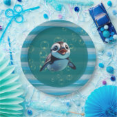Baby Pinguin Papierplatte Pappteller (Party)