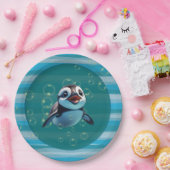 Baby Pinguin Papierplatte Pappteller (Party)