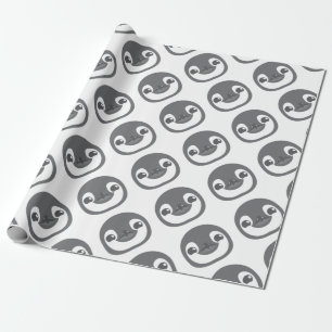 Baby-Pinguingesicht Geschenkpapier