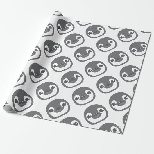 Baby-Pinguingesicht Geschenkpapier (Ungerollt)