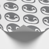Baby-Pinguingesicht Geschenkpapier (Ecke)