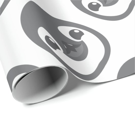 Baby-Pinguingesicht Geschenkpapier (Rolleneckpunkt)