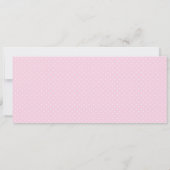 Baby Pink Baby Showfahrschein Einladung (Rückseite)