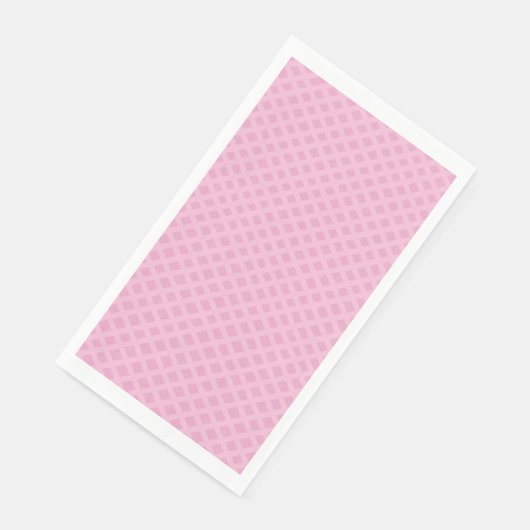 Baby Pink Basketweave Lattice Tone Serviette (Ecke)