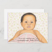 Baby Pink Blanket~ Wunderbar gemachte Postkarte Pr (Vorne/Hinten)