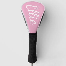 Baby Pink Bliss | Custom Name Cursive Script Golf Headcover