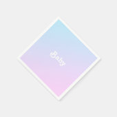 Baby pink blue ombre radition baby dusche serviette (Ecke)