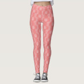 Baby Pink Blume Leggings (Vorderseite)