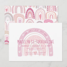Baby Pink Boho Rainbow