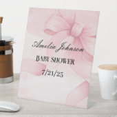 Baby Pink Bow Duschkopf Schild (In Situ)