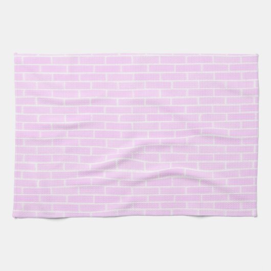 Baby Pink Brick Geschirrtuch (Horizontal)
