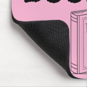 Baby Pink Buch-Mauspad Mousepad (Ecke)