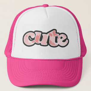 Baby Pink Camouflage; Camouflage Truckerkappe