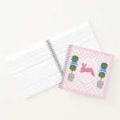 Baby Pink Chinoiserie Ginger Jars Topiary Notizblock (Innenseite)