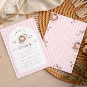 Baby Pink Coffee Baby Shower Invitation Einladung