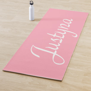 Baby Pink Eleganter Name   Stilvoll einfach Yogamatte