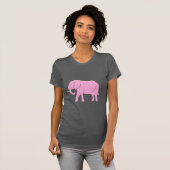 Baby Pink Elephant Walking T-Shirt (Vorne ganz)