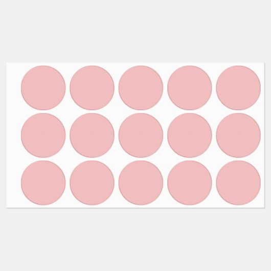 Baby Pink Etiketten (Blatt)