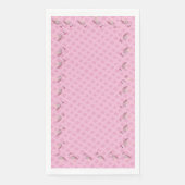 Baby Pink Flamingo Flamingos Basketweave Lattice Serviette (Vorderseite)