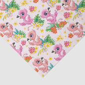 Baby Pink Flamingos Seidenpapier (Ausschnitt)