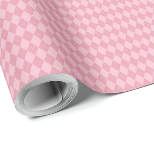 Baby Pink Geschenkpapier (Rolleneckpunkt)