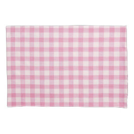 Baby Pink Gingham Kissenbezug