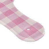 Baby Pink Gingham-Muster Schneidebrett (Ecke)