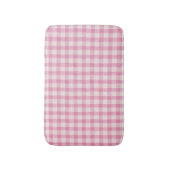 Baby Pink Gingham Pattern Badematte (Vorderseite Vertikal)