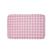 Baby Pink Gingham Pattern Badematte (Vorderseite)
