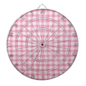 Baby Pink Gingham Pattern Dartscheibe (vorne)