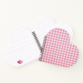 Baby Pink Gingham Pattern Notizblock (Innenseite)