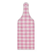 Baby Pink Gingham Pattern Schneidebrett (Vorderseite)