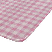 Baby Pink Gingham Schneidebrett (Ecke)