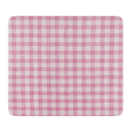 Baby Pink Gingham Schneidebrett