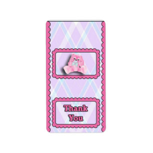 Baby Pink Girl Hersheys Miniatur Bonbonverpackung Adressaufkleber