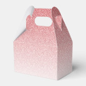 Baby Pink Glam Glitzer Personalisiert Geschenkschachtel (Rückseite)