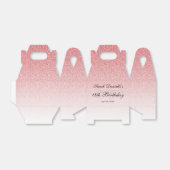 Baby Pink Glam Glitzer Personalisiert Geschenkschachtel (Ungefaltet)