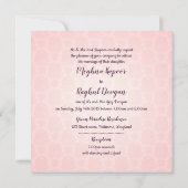 Baby Pink Gold Ganesh Indian Wedding Einladung (Rückseite)