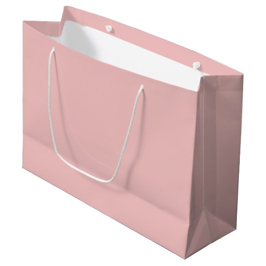 Baby Pink Große Geschenktüte (Vorderseite Schrägansicht)