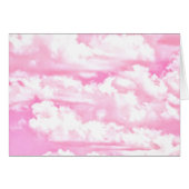 Baby Pink Happy Clouds Dekoration (Vorderseite (Horizontal))
