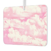 Baby Pink Happy Clouds Hintergrund Autolufterfrischer (Links)