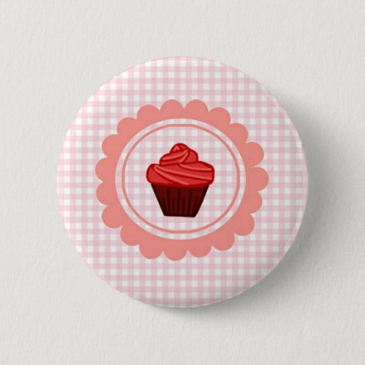 Baby Pink Herzdesign-Button Button (Vorderseite)