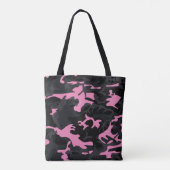 Baby Pink Highlights Camouflage Tasche (Rückseite)