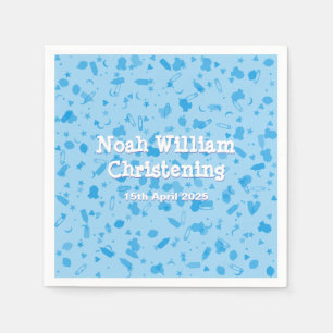 Baby-Pink Konfetti-Taufe Serviette